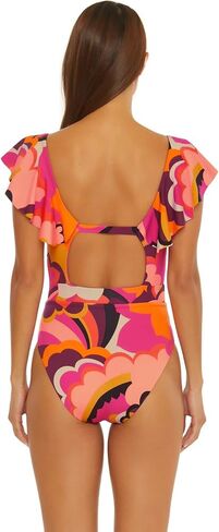 Trina Turk Women's Standard Fan Faire 1pc Ruffle in Saudi Arabia