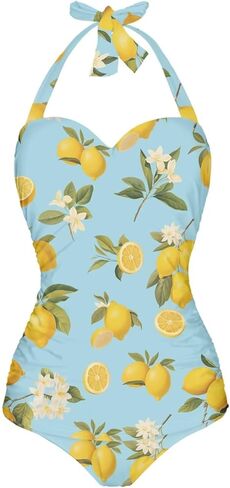 One Piece Swimsuit Women's Cosy Swimwear with Halter Strap Bathing Suit Monokini for Ladies Swimming Surfing in Saudi Arabia