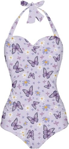 One Piece Swimsuit Women's Cosy Swimwear with Halter Strap Bathing Suit Monokini for Ladies Swimming Surfing in Saudi Arabia