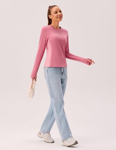 BMJL Women's Long Sleeve Tops Gym Gym Athletic Treamtic قمصان تدريبات اليوغا تتجاهل ملابس 2025 in Saudi Arabia