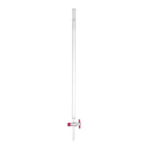 عمود Kimble Chase 420540-0125 مع قرص مقعود وقابس PTFE STOPCOCK ، وحدة تخزين 28 مل ، معرف عمود 13 مم ، 13 مم داخل القطر ، طول 250 مم in Kuwait