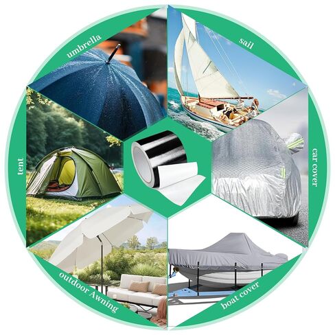 شريط الإصلاح المظلة شريط الإصلاح في الهواء الطلق الثقيلة للقطن ، أغطية القوارب ، خيمة ، شريط الشراع ، مجموعة تصحيح الإصلاح المسيل للدموع in Kuwait