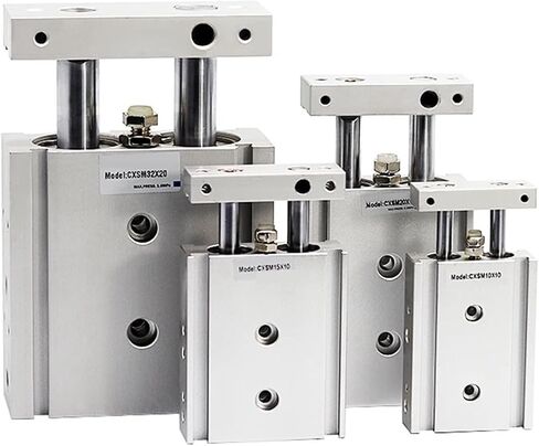 1PCS نوع CXSM Dual Rod Cylinder Cylinder CXSM10 CXSM15 CXSM20 CXSM25 CXSM32 محور مزدوج قضيب مزدوج الأسطوانة (ST 100 مم ، CXSM32) in Kuwait