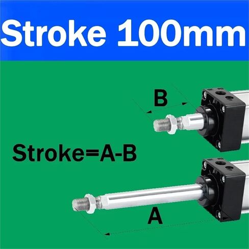 SC 32 40 50 63 Bore Pneumatic Air Cylinder Piston 75 100 150 200 300 400 500 600 800 1000mm Stroke Double Acting Cylinders(Stroke 150mm,SC50 (Bore 50mm)) in Saudi Arabia