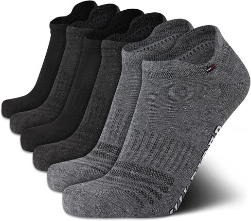 Tommy Hilfiger Mens No Show Socks - 6 Pack Performance Cushion Arch Support Low Cut Tab Ankle Socks for Men (Shoe Size 7-12) in Saudi Arabia