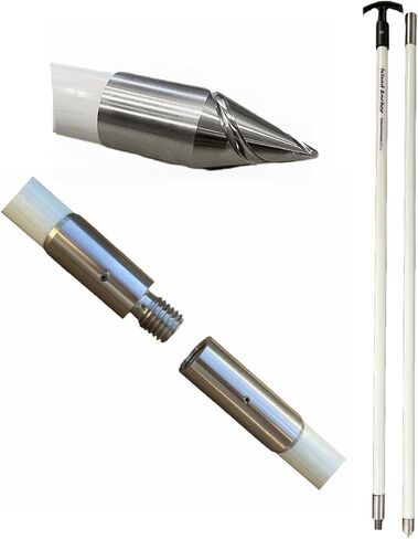 Island Anchor - 1" x 10' - 2 Piece - Shallow Water Anchor Pole : Built for Larger Boats : Securely Anchor on the Beach, Sandbar or in Shallow Water in Saudi Arabia