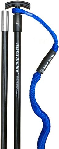 Island Anchor - 1" x 10' - 2 Piece - Shallow Water Anchor Pole : Built for Larger Boats : Securely Anchor on the Beach, Sandbar or in Shallow Water in Saudi Arabia