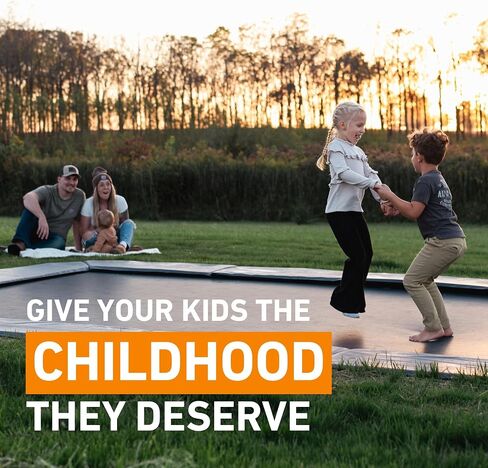 Avyna Premium Rectangle In-Ground Trampoline ، 10 × 14 قدمًا ، 10 × 17 قدمًا ، 12x18 قدمًا-الترامبولين في الهواء الطلق للأطفال والبالغين مع ميزات السلامة المتقدمة in Saudi Arabia