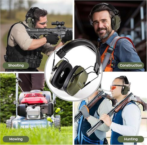 حماية الأذن القابلة لإعادة الشحن مع تضخيم الصوت أغطية أذن إلكترونية لتقليل الضوضاء in Kuwait