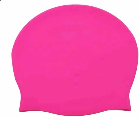 Extra Large Swimming Cap Waterproof Silicone Long Hair Swim Cap for Women Men Adult ﻿ in Kuwait