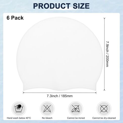 Silicone Swim Cap, Durable Swimming Hat Unisex Non-Slip Waterproof Swimming Caps for Pool in Saudi Arabia