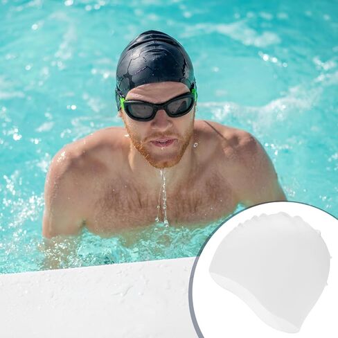 Silicone Swim Cap, Durable Swimming Hat Unisex Non-Slip Waterproof Swimming Caps for Pool in Saudi Arabia