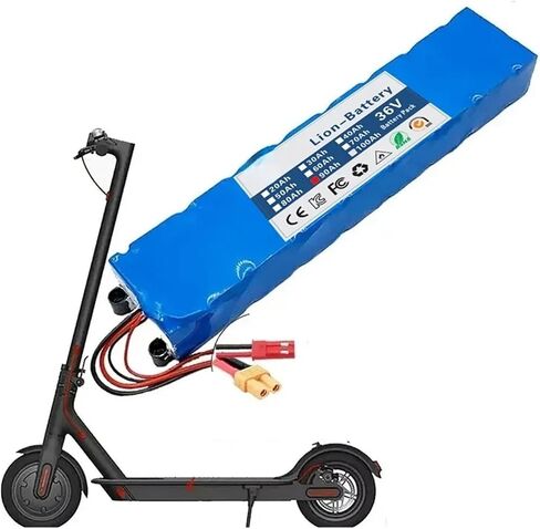 Lithium Battery Pack 10S3P 36V 80000mAh/90000mAh Built-in BMS Board, Compatible for Xiaomi Mijia M365 Electric Scooter Battery(36v 90Ah 1 Set (Excluding Scooters)) in Saudi Arabia