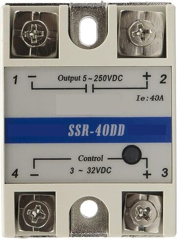 SSR-25DD SSR-40DD المرحلة الفردية DC إلى DC 25A 40A 250V Solid State Relay 25DD 40DD SSR (SSR-40DD) in Kuwait