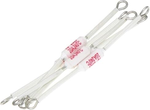 Mahza 200pcs تبديل درجة حرارة RF 10A/130C/155C/165C/185C 15A/20A/185C 20A/216C/240C CERAMER FUSE CERAMIC FUSE (RF10A-185C) (RF20A-216C) in Kuwait