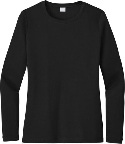 SPORT-TEK Women's Posi-UV Pro Long Sleeve Tee | Athletic Fit Workout T-Shirt, Lightweight Gym Clothing in Saudi Arabia