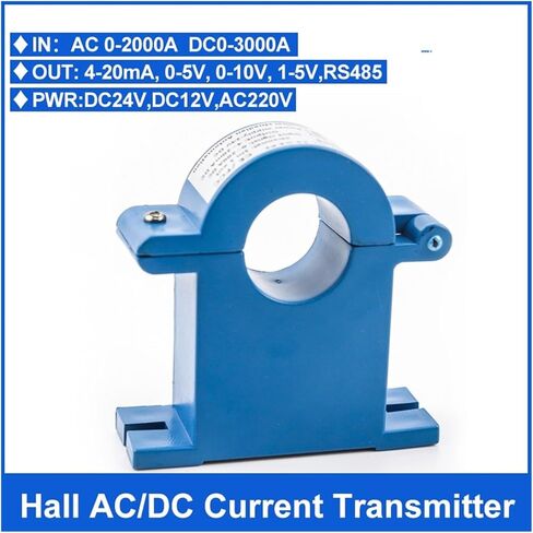 Split Hall Effect AC/DC الحالي المرسل إلى حلقة المحولات الحالية محول المحول 4-20MA إخراج 0-100A 0-200A 0-500A 0-1000A (4-20MA ، 0-200A AC-20MM-DC24V) in Saudi Arabia
