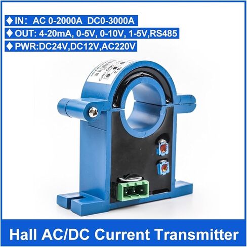 Split Hall Effect AC/DC الحالي المرسل إلى حلقة المحولات الحالية محول المحول 4-20MA إخراج 0-100A 0-200A 0-500A 0-1000A (4-20MA ، 0-200A AC-20MM-DC24V) in Saudi Arabia