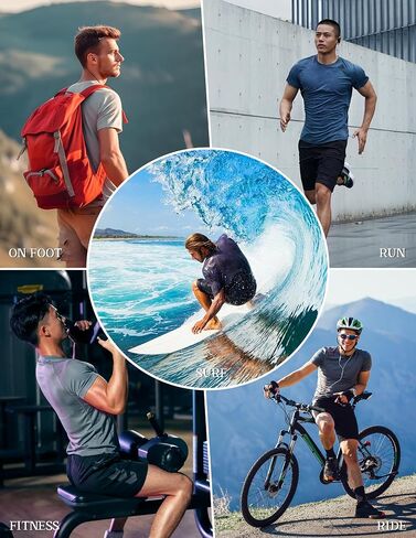 Men's Short Sleeve Workout Shirts Quick Dry Lightweight T-Shirts Gym Running Athletic Tshirt for Summer in Saudi Arabia