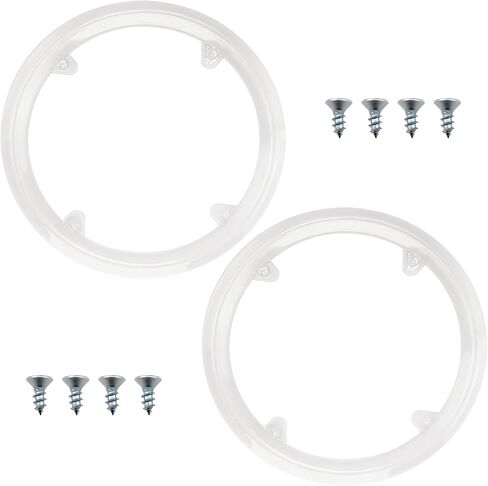 2Pcs Bike Chain Guard, Bicycle Sprocket Protective Cover Plastic Bike Chainwheel Protective Guard Cover with Mounting Screws for Mountain Bikes/Road Bikes in Saudi Arabia