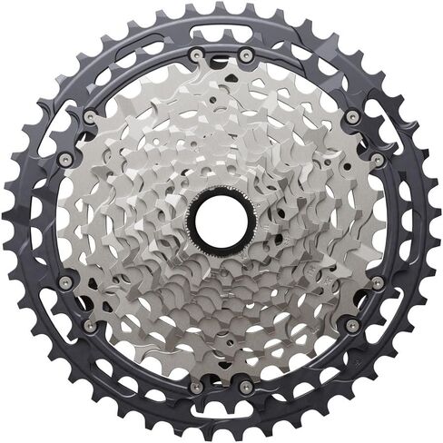 Shimano Deore XT CS-M8200-12 Cassette - 12-Speed, 9-45t, Hyperglide+, Micro Spline, Gray/Silver in Saudi Arabia