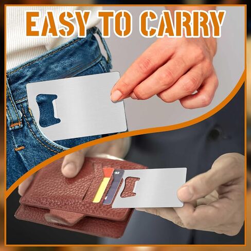 Nuogo 100 Pcs Stainless Steel Card Bottle Openers Bulk Metal Card Beer Openers Groomsmen Wallet Bottle Opener for Wedding Party Bridesmaid Favors Gifts (Black) in Saudi Arabia