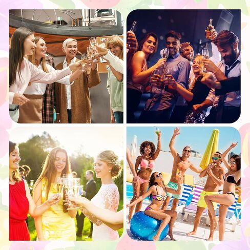 16 PCS Wines Glass Charm for Women Girl ، علامات الشراب للنظارات الجذعية ، سحر النبيذ مع علامات المعرف ، سحر زجاجي لحفل حفل زفاف عيد ميلاد عيد الحب الهدية in Saudi Arabia