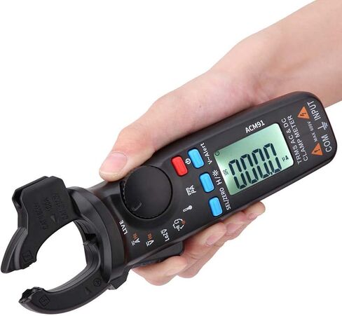 ACM91 Digital Clamp Meter ، 1MA AC DC TESTER LOW LOW TESTER ، TRUE RMS 6000 COUNTS METER مع حالة حمل ، للاختبار الكهربائي in Kuwait