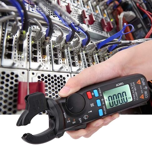 ACM91 Digital Clamp Meter ، 1MA AC DC TESTER LOW LOW TESTER ، TRUE RMS 6000 COUNTS METER مع حالة حمل ، للاختبار الكهربائي in Kuwait