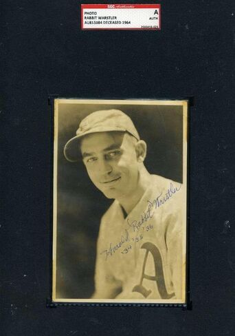 Rabbit Warstler SGC Autograph Geo Burke Photo أصيل يدويًا موقعة - بطاقات موقعة بالبيسبول in Saudi Arabia