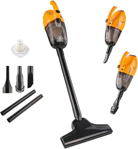 Hoteche Corded Stick Vacuum Cleaner, 1.5KPa Suction Power, 0.8L Dirt Capacity, High-Efficiency Electric Broom for Home & Office Cleaning in Saudi Arabia