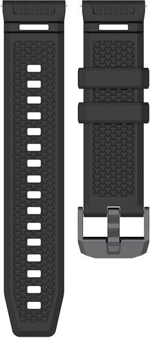 أشرطة السيليكون متوافقة مع ساعة Garmin Venu X1 الذكية ، أسوار رياضي سوداء ناعمة التنفس. in Kuwait
