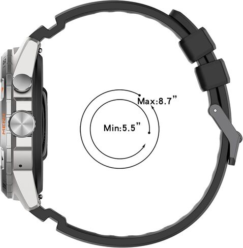 أشرطة السيليكون متوافقة مع ساعة Garmin Venu X1 الذكية ، أسوار رياضي سوداء ناعمة التنفس. in Kuwait