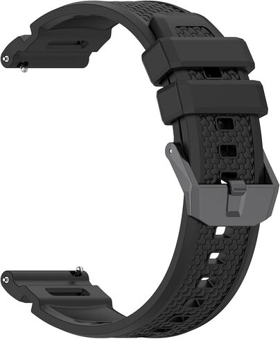 أشرطة السيليكون متوافقة مع ساعة Garmin Venu X1 الذكية ، أسوار رياضي سوداء ناعمة التنفس. in Kuwait