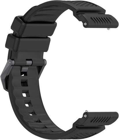 أشرطة السيليكون متوافقة مع ساعة Garmin Venu X1 الذكية ، أسوار رياضي سوداء ناعمة التنفس. in Kuwait