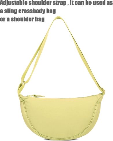 YIKOEE Crescent Bag for Women Men Small Sling Crossbody Bag with Half Moon Shape in Kuwait