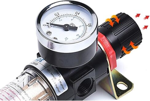 1pc Pneumatic Air Treatment Filter AFR2000 Adjustable Pressure Gauge 1/4" Pressure-Relief Valve in Saudi Arabia