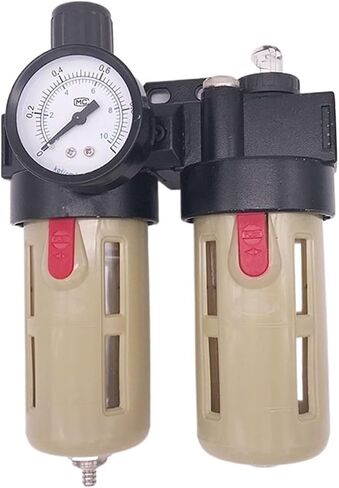 الهواء الهوائي FRL BFC2000/3000/4000 1/4 3/8 1/2 بوصة مع تشحيم منظم مرشح مقياس الضغط لآلة التعبئة (عنصر بلاستيكي ، 3/8 ") in Saudi Arabia