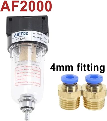 AF2000 1/4 معالج الهواء فاصل زيت فاصل النحاس مرشح الهواء مرشح مضخة هواء هواء المكون الهوائي (AF W (PC6-02x2)) in Saudi Arabia