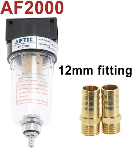 AF2000 1/4 air Processor Oil-Water Separator Copper Filter air Pump Filter Pneumatic Component air Compressor(AF w (PC6-02x2)) in Saudi Arabia