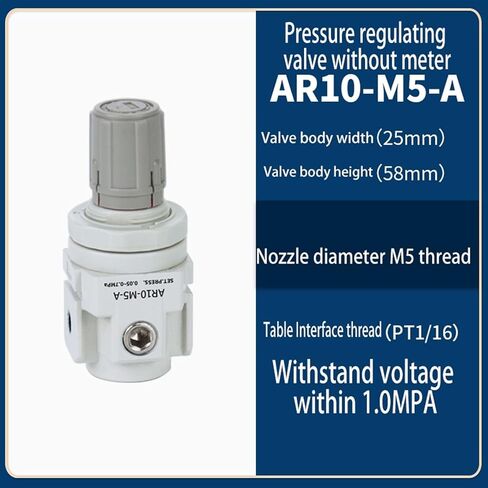 1PCS AR منظم ضغط الهواء منظم الهواء القابل للتعديل مع مقياس لضاغط AR10-M5-A AR40-04-B (AR40-04-B) in Saudi Arabia