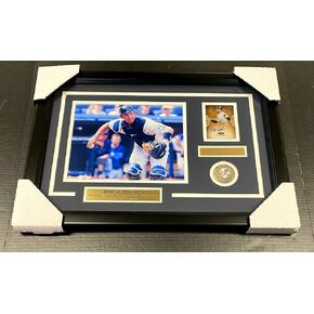 خورخي بوسادا نيويورك يانكيز وقع بطاقة موقعة ث/ 8x10 الصورة مؤطرة - MLB بطاقات البيسبول موقعة in Kuwait