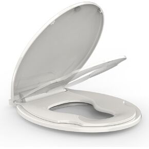 Toilet Seat, Round Toilet Seat with Slow Close, Easy Clean, Easy Installation & Release in Kuwait