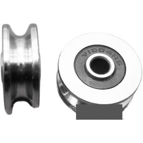 2 قطع دليل البكرة تحمل 624 مع أخدود V/U من المسار غير القياسي TV0418 V1804 2RS 4 * 18 * 7/8 مم in Kuwait