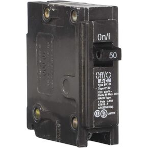 EATON BR150 Type Br Miniature Circuit Breaker, 120/240 Vac, 50 Amp, 1 P, 42 Ka in Saudi Arabia