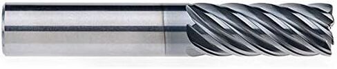 (.7874) Single End Corner Radius Carbide End Mill, AlCrN Coated, 7 Flute 1.6535 LOC .0200 Radius, Round Shank Type, 4.0945 OAL - RFX7333 in Saudi Arabia