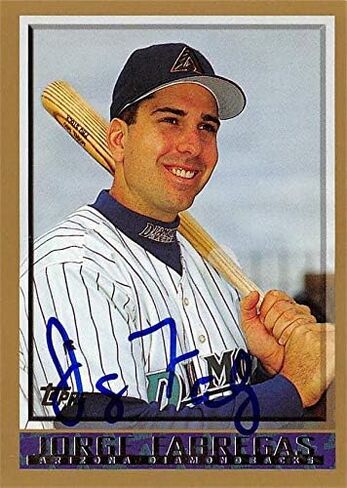 Jorge Fabregas autographed Baseball Card (Arizona Diamondbacks, SC) 1998 Topps #367 - Baseball Slabbed Autographed Cards in Saudi Arabia