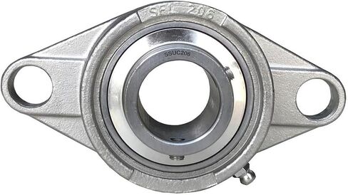 2PCS SSUCFL206 SUCFL206 UCFL206 Stainless Steel Seated Bearing Unit in Saudi Arabia