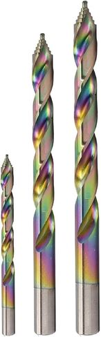 مجموعة بتات حفر HSS SPECTRAL STEP 29 ، 1/16 "-1/2" ، حالة مستديرة ، طرف نقطة تقسيم 135 درجة ، M2 Steel ، 3-flat Shank ، Finish Multi-Color in Saudi Arabia