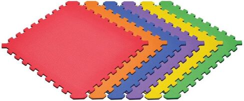 Norsk Dual-Sided Reversible 1/2" Foam Exercise Mats for Home Gym - Interlocking EVA Foam Tiles in Saudi Arabia